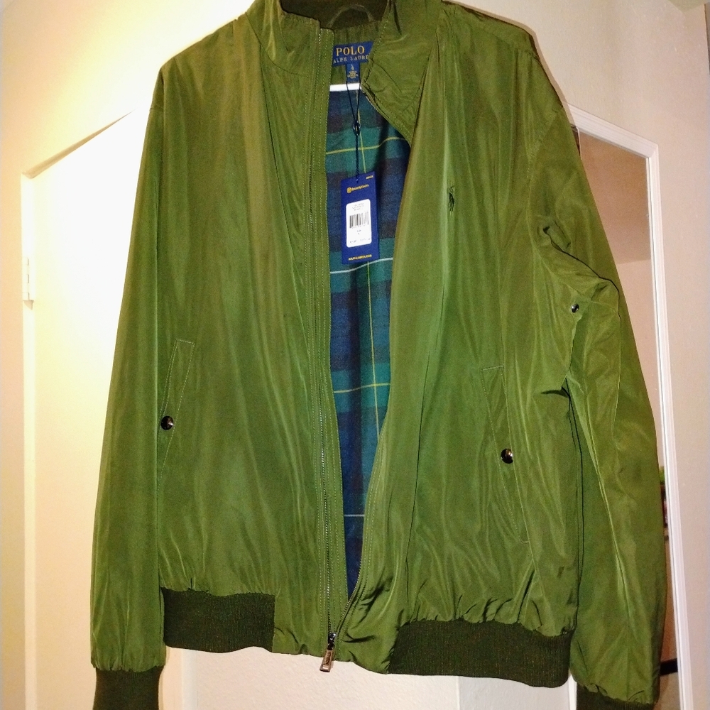 Men's Large Green Polo Ralph Lauren Classic Lite Weight Jacket